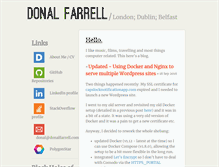 Tablet Screenshot of donalfarrell.com